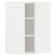 METOD wall cabinet with shelves, white Enköping/white wood effect, 40x37x60 cm