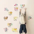 funny animal number alphabet wall sticker kids room homeSYWB DhT MB