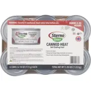 Sterno Canned Heat 6.10 Oz. Gel Chafing Fuel (6-Pack) 20370 Sterno 20370