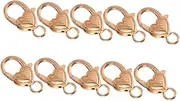 BELLIFFY 10pcs Heart Shape Lobster Clasps Antique Jewelry Clasp for Necklaces Bracelets Keychains and Bag Accessories Versatile Key Accessories for Creative Projects