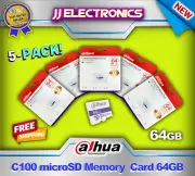 DAHUA C100 microSD Memory Card 64GB 5-PACK DHI-TF-C100/64GB Class 10, U3, V3