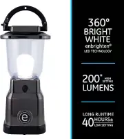 Enbrighten LED Mini Lantern, Battery Operated, Bright White, 200 Lumens, 40...