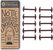[THE ORIGINAL STRETCHLACE] No Tie Silicone Dress Shoe Laces Elastic Laces to Turn Dress Shoes Into Slip-Ons