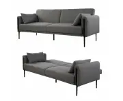 Foret Sofa Bed Futon Recliner Foldable Lounge Couch Convertible Grey 5 Models Style 4