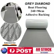 240×90cm EVA Foam Mat Marine Carpet Yacht Boat Decking Teak Flooring Grey Sheet