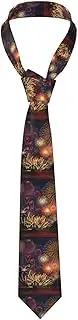 [WURTON] English Bulldogs Print Men'S Neckties Tie,Funny Novelty Neck Ties Cravat For Groom,Father, And Groomsman