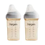 新加坡 HEGEN 金色奇蹟PPSU多功能方圓型寬口奶瓶 240ML(兩入)