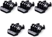 QKOO 5X Quick Release Buckle Clip Basic Base Mount for GoPro Hero 13/12/11/10/9/8/7/6/5/4/3+/3/2/1 SJCAM SJ4000 SJ5000 SJ6000 Camera