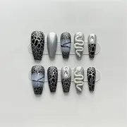 Fake Nail Strap Design Hand-Pressed Manicure Wearable Full Coverage Artificial Fake Nail Tip Decoration