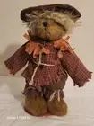 Boyds Bear Scarecrow Wizard of Oz The Head Bean Collection Signed Tag