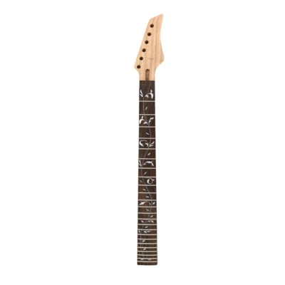 New Maple Guitar Neck 24Fret 25.5inch Rosewood Fretboard Nice Inlaid Bolt On