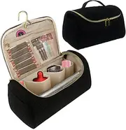 [Generic] Hair Curler Organizer Hair Curler Accessory Bag Black
