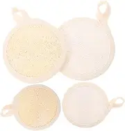 Baluue 4 Pack Face Exfoliating Gentle Facial Scrubber Pads Soft Hair Scrubber Facial Exfoliator Tool for Women