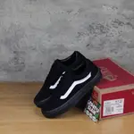 FAN SI VANS OLD SKOOL黑名單白色和黑色條紋白色鞋子