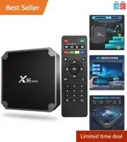 Compact X96 Mini 4K Smart Android TV Box with Remote Control - Media Streaming