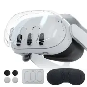 For Meta 3 Headset Q 3 Host Crystal Case Lens Cover Tempered Film Rocker 7146