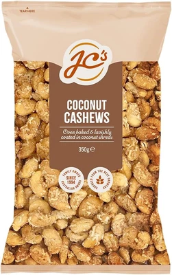J.C.'S Quality Foods Coconut Cashews 350G Flavour Name:Nut And Seed