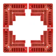 12pcs Positioning Squares Set 80/100/150mm 90 Degree Right Angle Clamps, Red