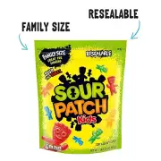 SOUR PATCH KIDS Family Size 1.875 lbs - Resealable Bag - Soft & Chewy Candy