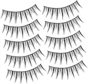 [Beavorty] 10 Pairs Natural False Lashes Fluffy Individual Eyelashes Set Fake Eyelashes Kit for Women