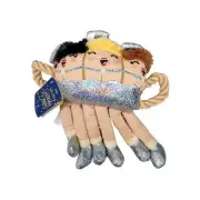Bark Box Holiday Spectacular Dancers Dog Squeaky Plush Tug Rope Toy Size Medium
