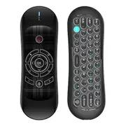 R2 Air Remote, 2.4G Wireless Backlit Voice Remote Control with Keyboard, for Android TV Box/PC/Projector/HTPC (Not Compatible with Most Smart TVs)
