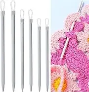 6 Pcs Nylon Thread Rope Threader Yarn Thread Large Eye Wool Needle Rope Threader Yarn Thread Weaving Tools Wool Needle Yarn Sewing Needle Sweater Needle Knitting Tool