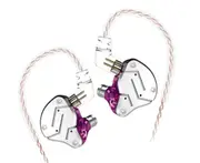 KZ KZ ZSN 1DD + 1BA Earphone Headphone Hybrid Noise Reduction Hi-Fi Music Sports Bass Stereo Earphone with Microphone - Dark Carnation Pink with Microphone