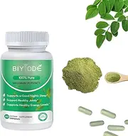 Moringa Powder Capsules, 800mg High Potency for Liver Detox Cleanse, Gut Health, Hormone Balance – Gluten Free, Non-GMO, Vegan-Friendly Antioxidant Supplement -60 Capsules
