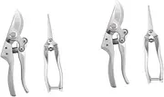SUPVOX 2 Sets Ergonomic Pruning Shears Garden Clippers Neat Cut Surface Rustproof for Lawns Hedges