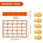 2Pcs Gold Fish Cookie Cutter Plastic Fish Cracker Cookie Cutter Cute Fish hapYG