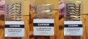 DECORATIVE SHOWER CURTAIN HOOKS Cannon 12pk chrome nickel bronze NEW!