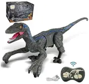 Remote Control Dinosaur Toys for Kids, RC Velociraptor Robot Toys 2.4Ghz