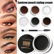 Eye Brow Tattoo Tint Dye Eyebrow With Brush Waterproof Long Lasting Cosmetic *
