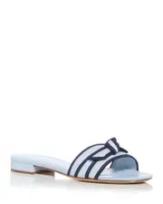 Alexandre Birman Women's Bow Raffia Slide Sandals
