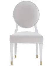 Miranda Kerr Home Set of 2 Love Joy Bliss Oval Back Side Chairs