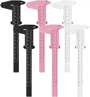 WRITWAA 6Pcs Eyebrow Measuring Rulers Eyebrow Calipers for Accurate Makeup Application Easy to Use Tools for Professional Home Use Includes