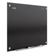 Quartet Infinity Magnetic Glass Marker Board 36 x 24 Black G3624B