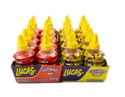 Gusano Lucas Tamarind Chamoy Spicy Liquid Mexican Candy 10 Pieces