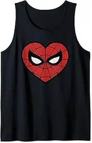 [Marvel] Spider-Man Heart Shaped Mask Portrait Tank Top
