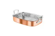 Chasseur Escoffier 35x26cm Induction Copper Roasting Pan w/Rack
