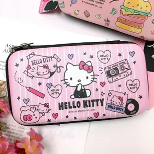 日本 三麗鷗 Sanrio 凱蒂貓 Hello Kitty 硬殼收納包  貼身物品 收納 正版 凱蒂貓拉桿行李箱置物盒