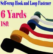 2/6/15 Yards Self Wrap Fastener Hook and Loop Cable Wire Tie Straps Reuse