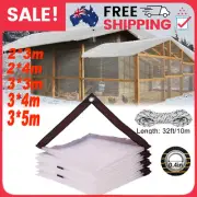 Instahut Tarpaulin Clear Tarp Canvas Heavy Duty Camping Poly Tarps Cover Plant
