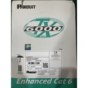 PANDUIT PUL6004BU 網路線 CAT6 UTP 305M 4Pares 網路箱線整箱(藍色) 低煙無毒
