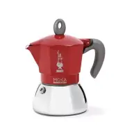 - Moka Induction, Moka Pot, Suitable for all Types of Hobs Espresso 2 Cups Red