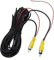 Rear View Camera Car Auto RCA Extension Video Cable Rear View Backup Camera & Detection Wire Reversing Camera(6M RCA Video Cable)