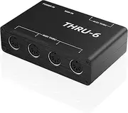 DigitalLife Standalone 1-In/6-Out 5-Pin DIN MIDI Thru Box (Thru-6) for Music Producers & Performers, Metal Casing
