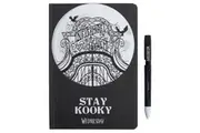Wednesday Stay Kooky Notebook & Pen Set (Black/Grey) (One Size)