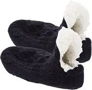 [WOFASHPURET] 1 Pair Floor Socks Indoor Slippers Womans Slippers Warm Slippers Wool Socks for Women Slippers for Women Non Slip Socks for Women Women's Slippers Women Wool Socks Black Polyester
